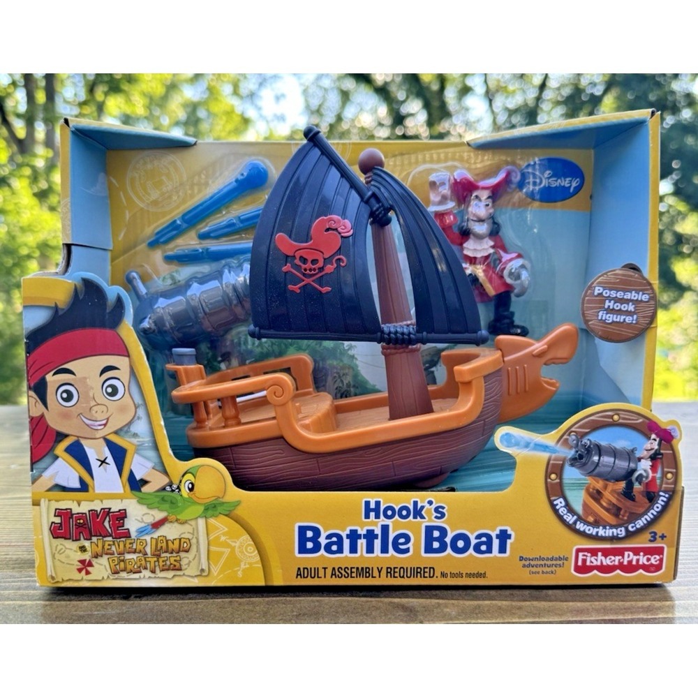 Jake Never Land Pirates‎ Hook's Battle Boat W5264 Fisher-Price Captain Hook